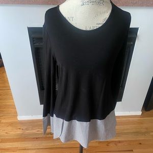 Long sleeve - striped bottom and cuff